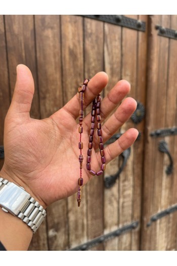 yerli işçilikli bilekboy çok renkli kafur ağacı tesbih