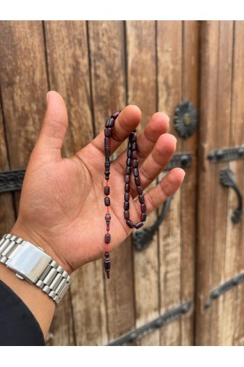 yerli işçilikli bilekboy çok renkli kafur ağacı tesbih