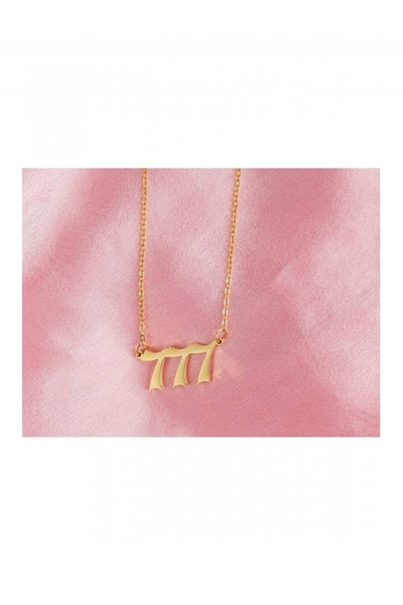 925 K Silver Gold Plated MELEK SAYILARI Necklace