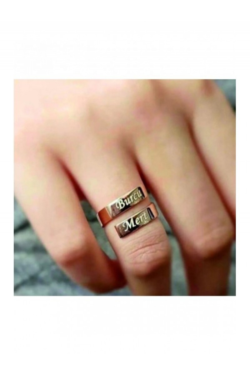 925 K Silver Double ISİMLİ Ring