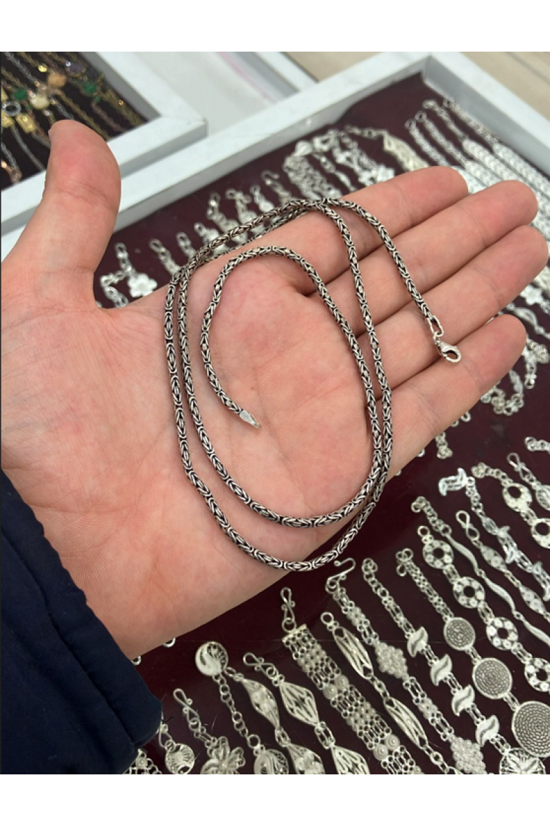 925 K Kral Chain Silver Men's Necklace