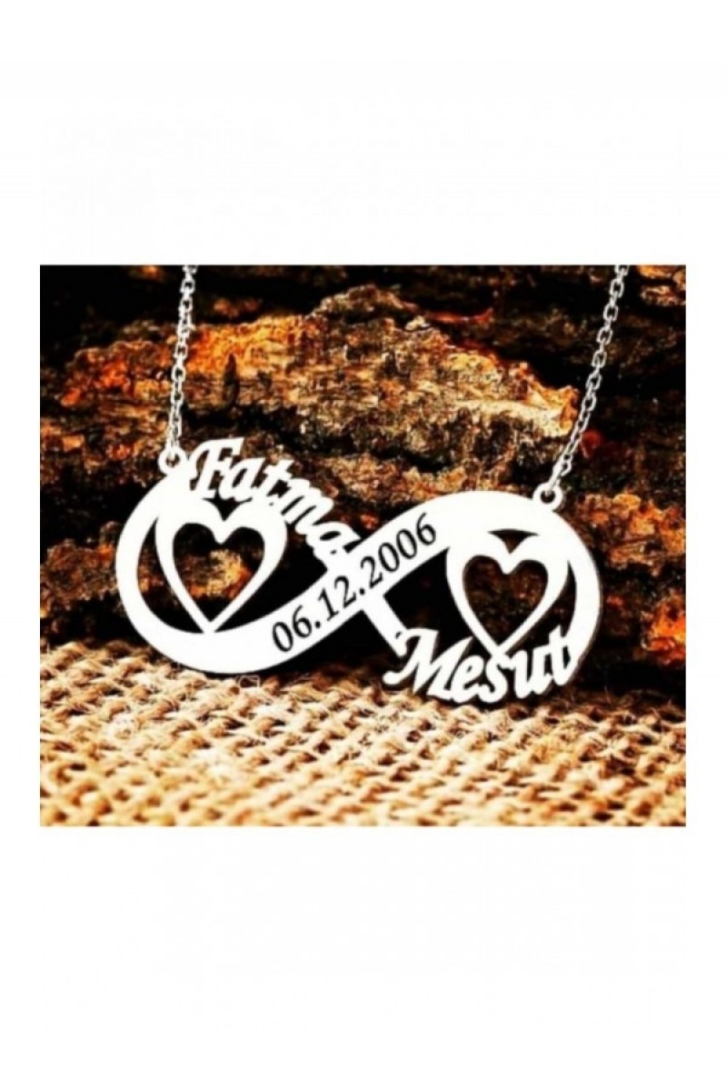 Heart & Infinity Women's Silver Necklace