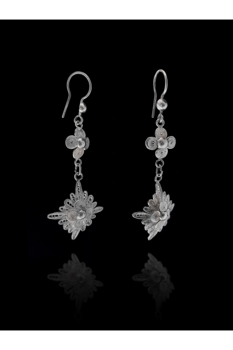 Kapadokya 925 K Filigree Silver Earrings