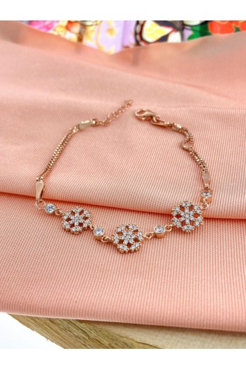 Kartanesi Rose Kaplama Zirkon Taşlı Gümüş Bileklik Kartanesi Rose Kaplama Zirkon Taşlı Gümüş Bileklik