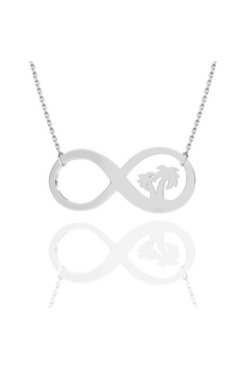 Palmiyeli Infinity 925 K Silver Necklace