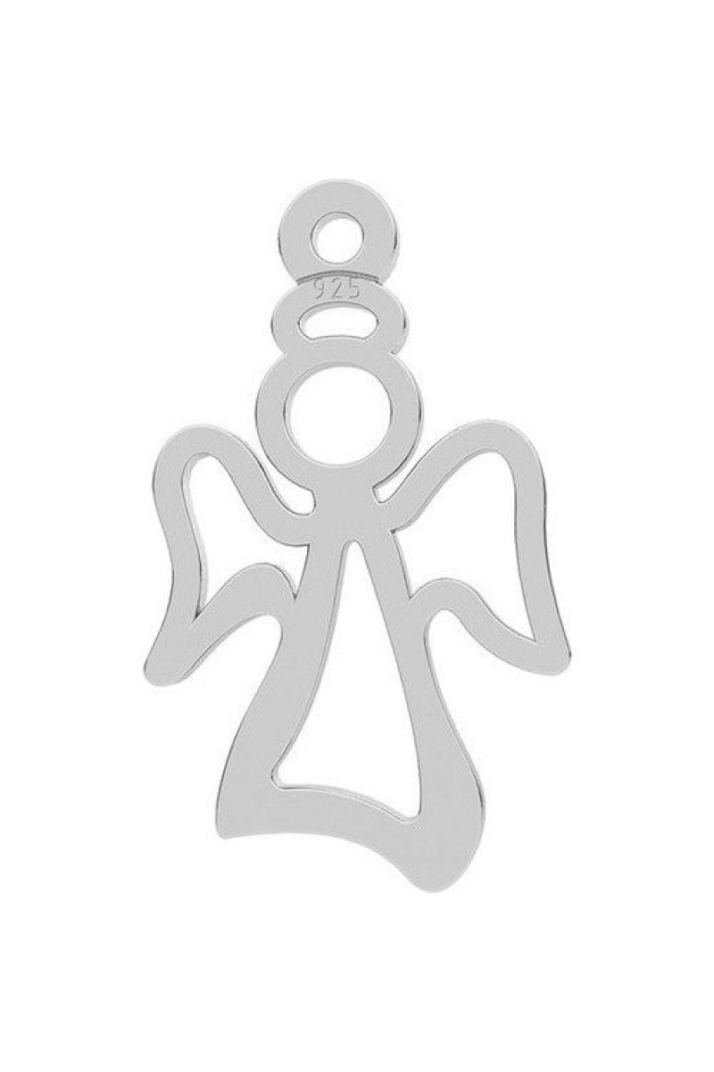 Taçlı Melek 2 925 K Silver Necklace
