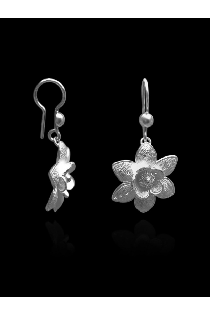 Zambak 925 K Filigree Silver Earrings