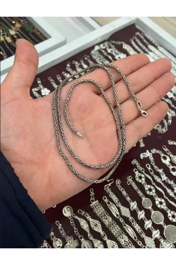 925 Ayar Kral Zincir Gümüş Erkek Kolyesi